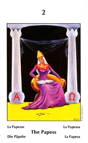 Tarot de Barbara Walker: La Sacerdotisa