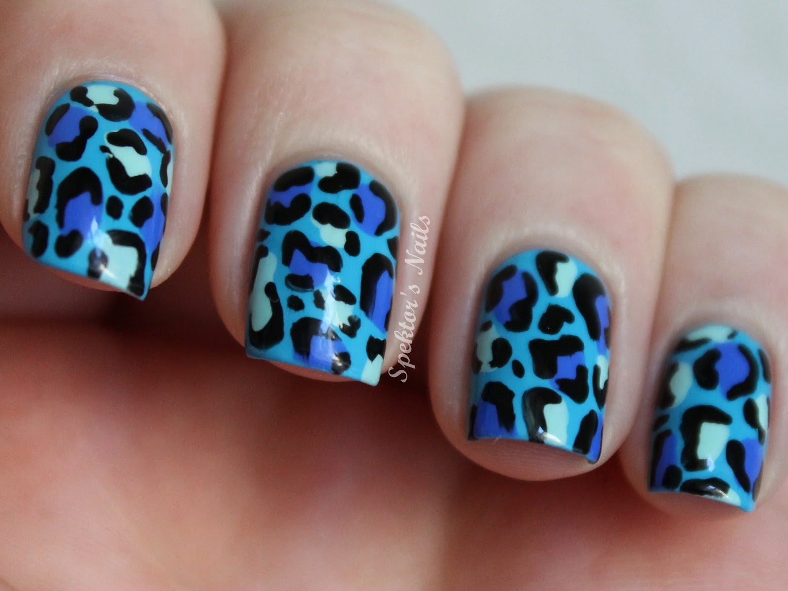 Black leopard print nail design - wide 7