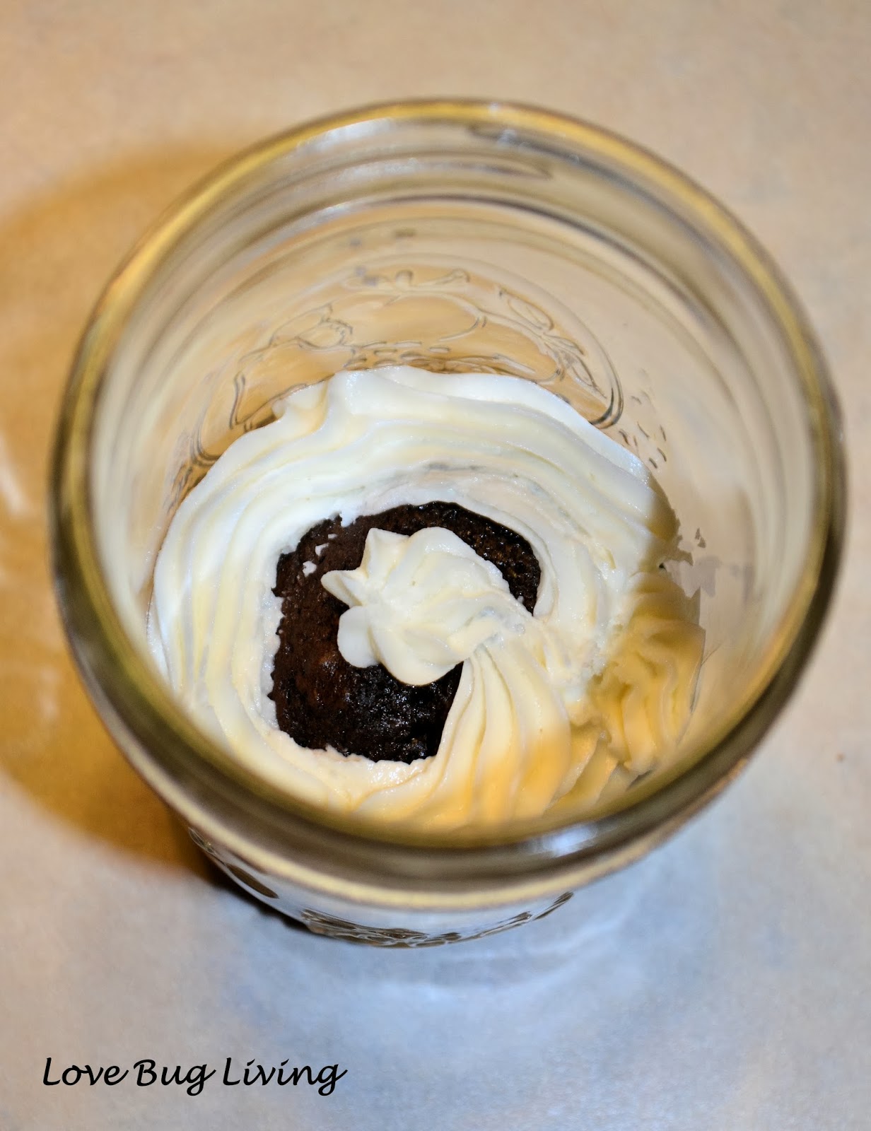 Love Bug Living Cupcakes in a Jar & Buttercream Frosting