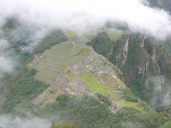 Brief Clearing: Overview of Machu Picchu from summit of Wayna Picchu