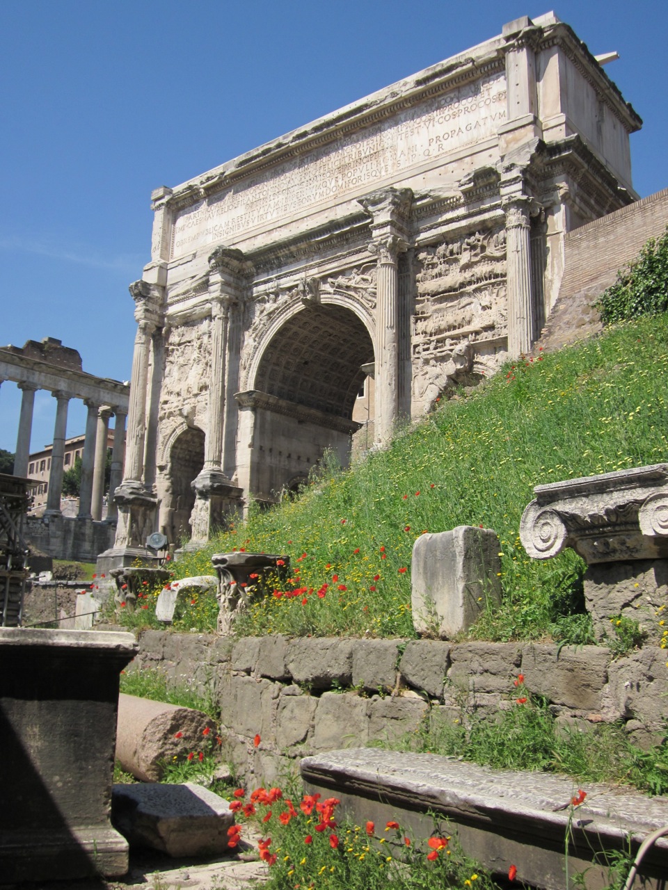 "the arch of titus in the roman forum" by brandfon 