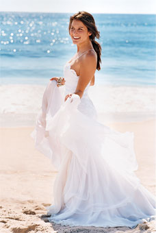 Simply Beach Wedding Gown Bridal Wedding And Prom Ideas