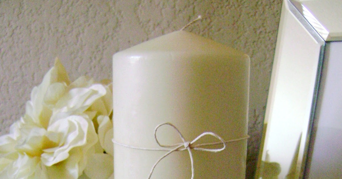 Jennys Photography N Things DIY White Rhinestone Candle Pillar