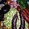 Migas de favas com enchidos Migas de favas com enchidos