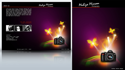 Create a Two fold Photography Brochure Photoshop Tutorial