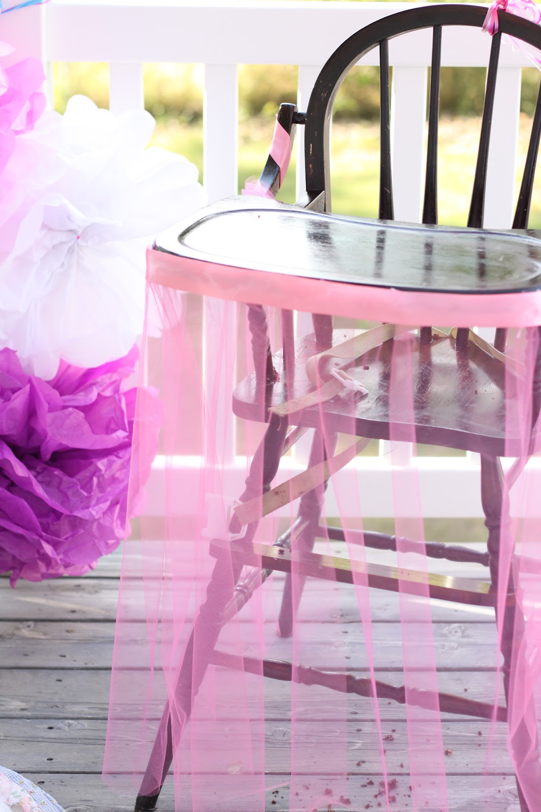 Do It Yourself Divas Diy Party For A Princess Tutu Highchair Finally I Simply Tied The Tutu Into Place Was Pleased With How It Turned Out Just Perfect For Princess