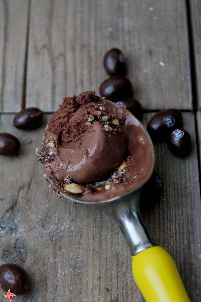 Receta helado de chocolate y conguitos