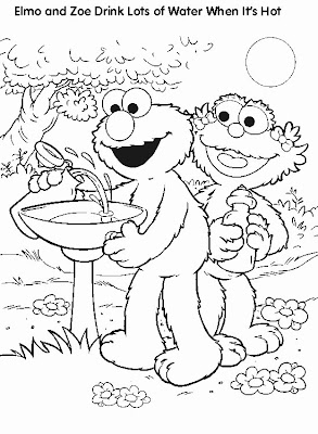 Elmo Printable Coloring Pages