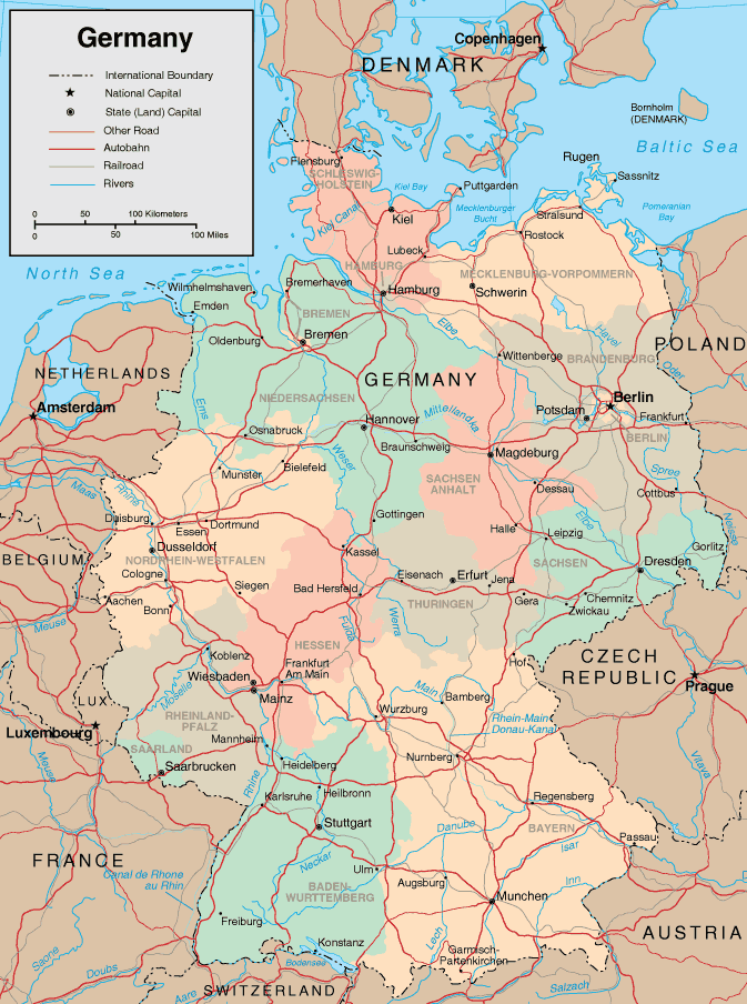 geografska mapa nemacke Germany Map   Map Pictures geografska mapa nemacke