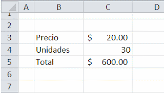 Cálculo Manual en Excel