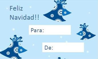 Bubuabela: Tarjetas para regalos de Navidad