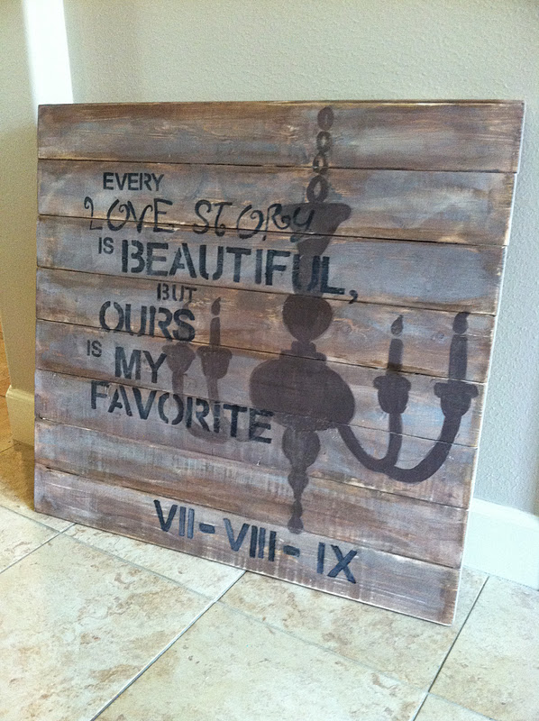 Prudently Painted Vintage Wood Canvas Art