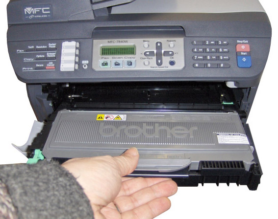 Steps to Reset Brother MFC-7840W Laser Printer Toner ...