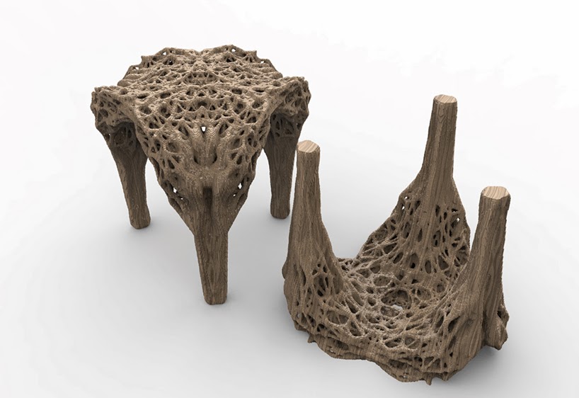 Diy 3d Printing 3d Printed Organic Chair Is Bound Together