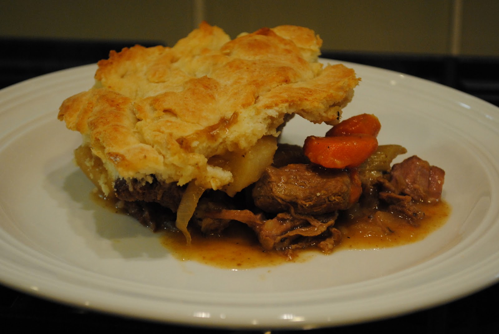 Retro CrockPot English Beef Pot Pie Virtually Homemade Retro