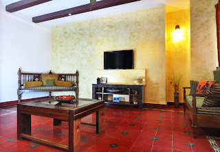 destination designs chettinad home wooden panels, attangundi tiles, antique, chettinad