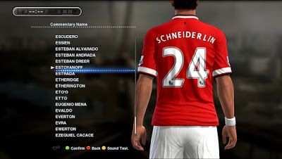 PES 2013 Callname Pack Terbaru Agustus 2015