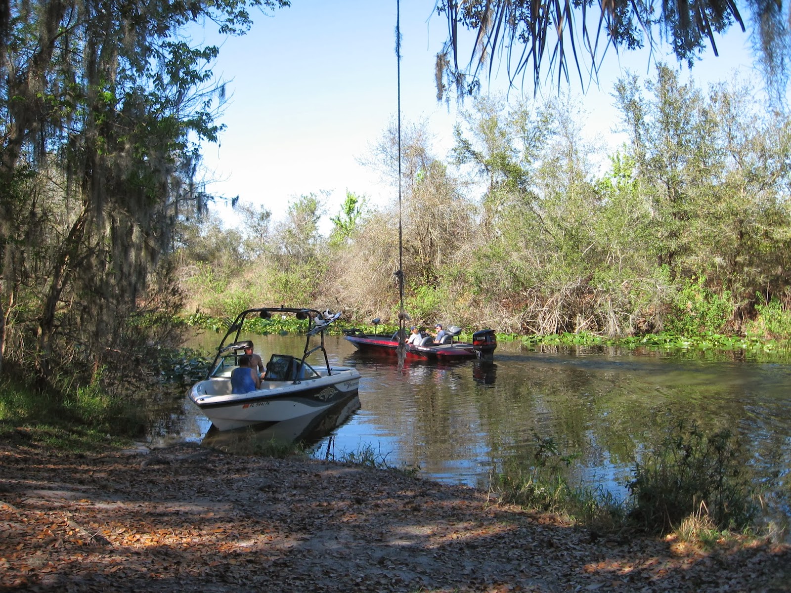 Thonotosassa Florida Baker Creek Boat Ramp on Lake Thonotosassa