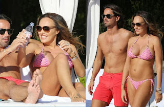 Tamara Ecclestone pink bikini Los Angeles