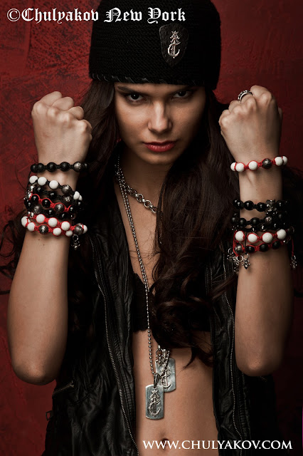 Designer Gothic Rock Hip-hop Jewelry and Leather Accessories.