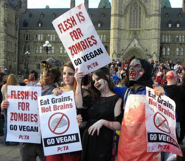 Emily Lavender: Flesh Is For Zombies! Go Vegan!