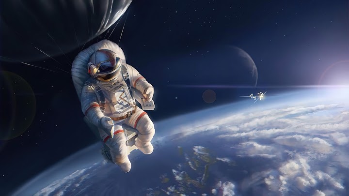 astronaut in space Wallpaper