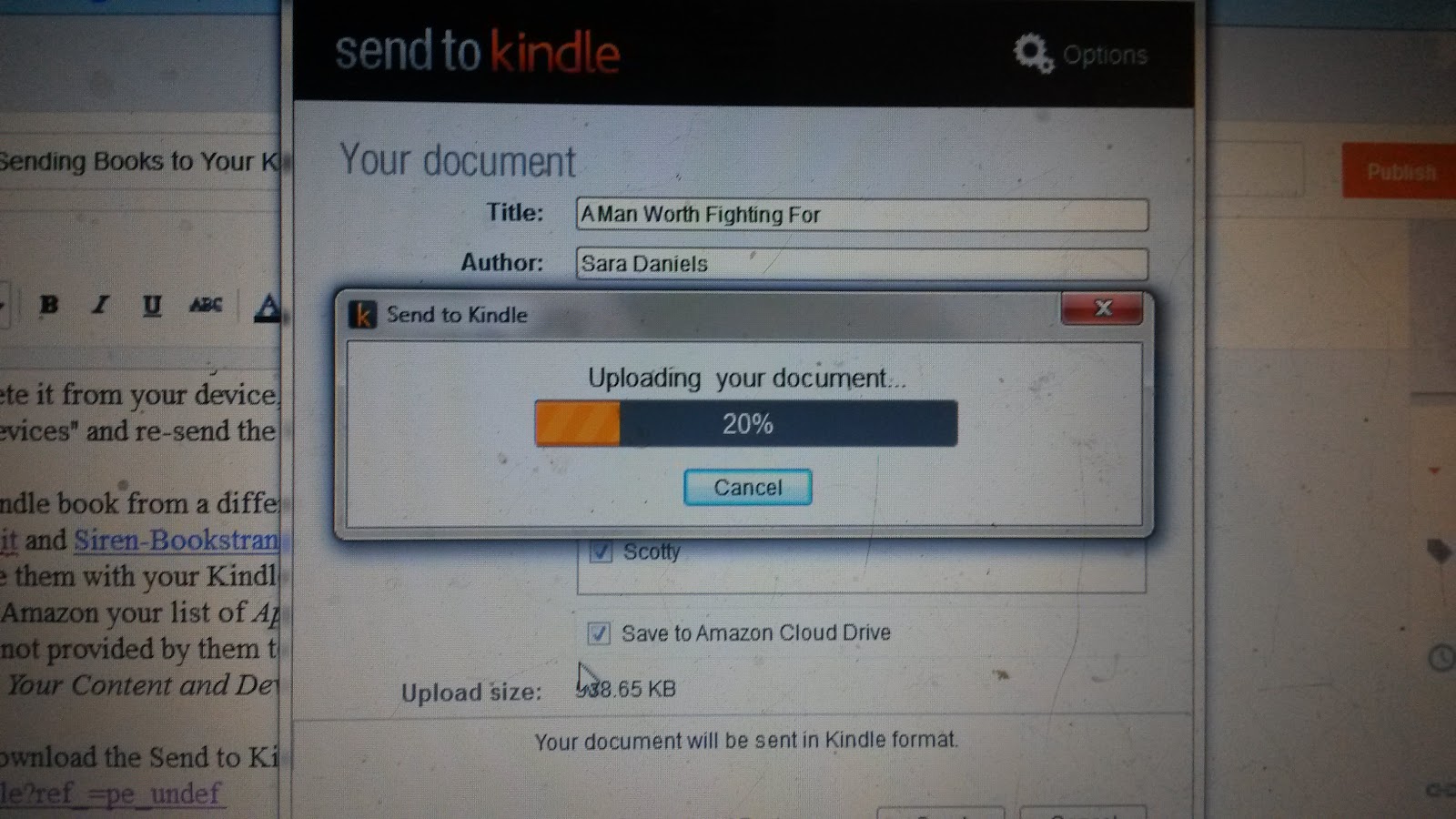 Bea's Book Nook Sending Books to Your Kindle Do You Know How?