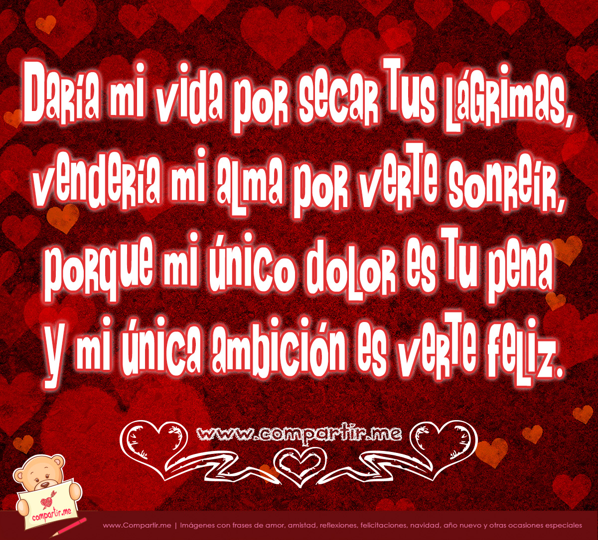 Imágenes para compartir gratis con frases bonitas de amor, amistad y