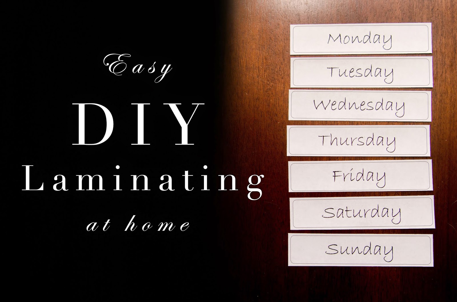 Easy DIY Laminating at Home