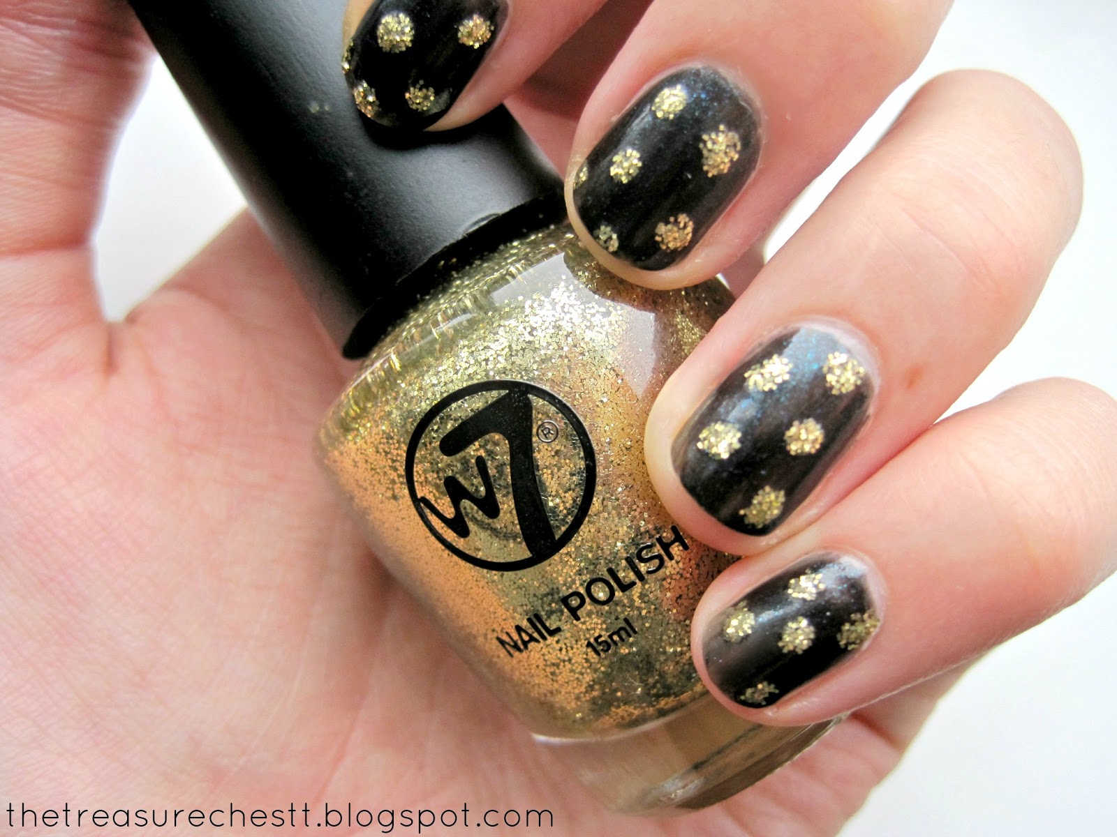 7. Glitter Polka Dot Nails - wide 7