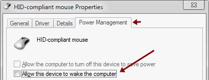 How to Evade Interruption of mouse on sleep mode