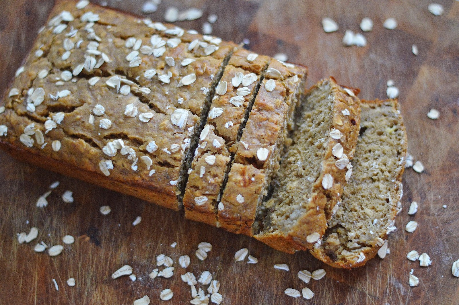 The Art of Comfort Baking Banana Oat Bread