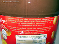 Ingredientes de la crema al cacao con avellanas DELINUT (Aldi) tipo Nutella o Nocilla