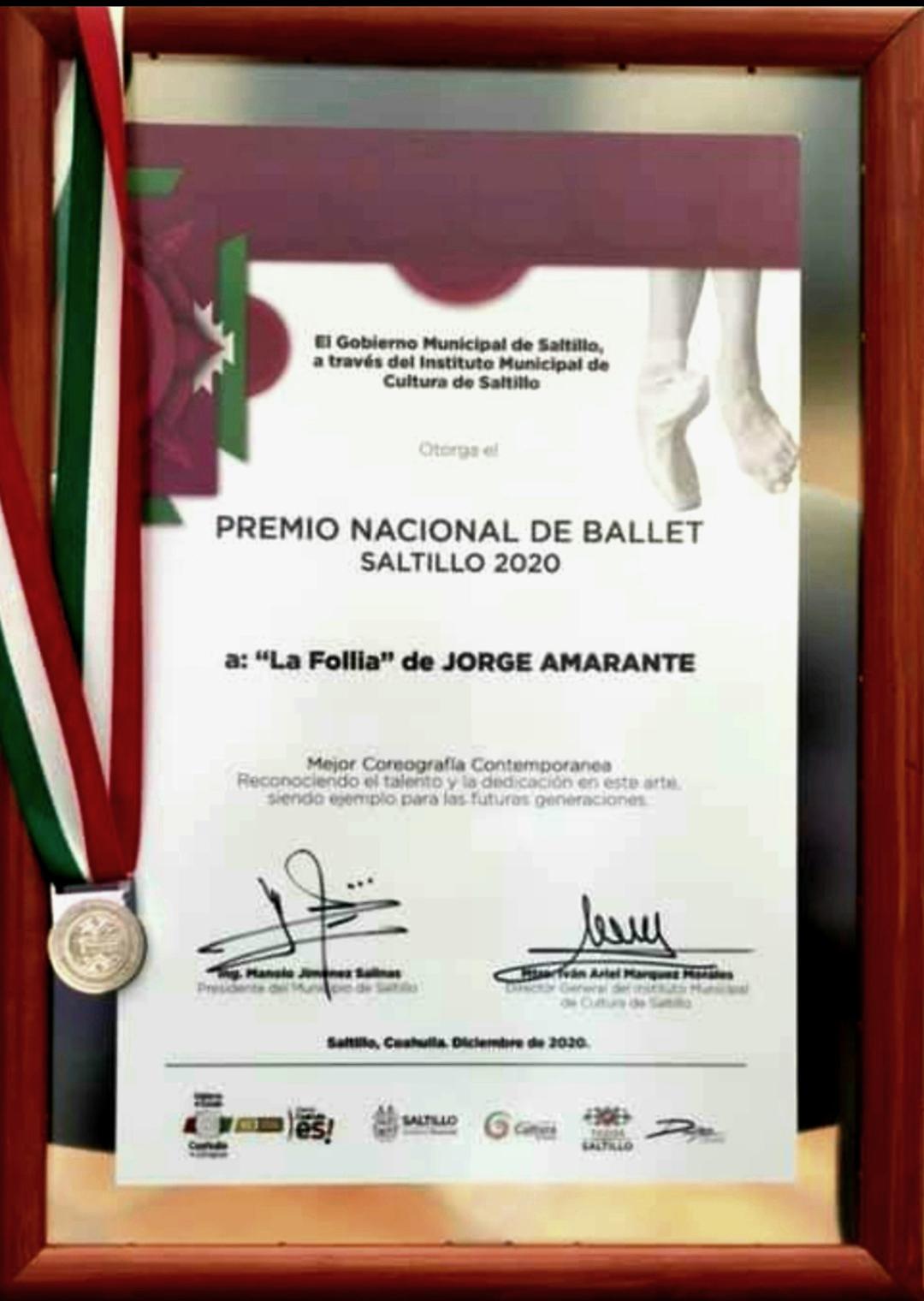 Premio Nacional de Ballet Saltillo 2020