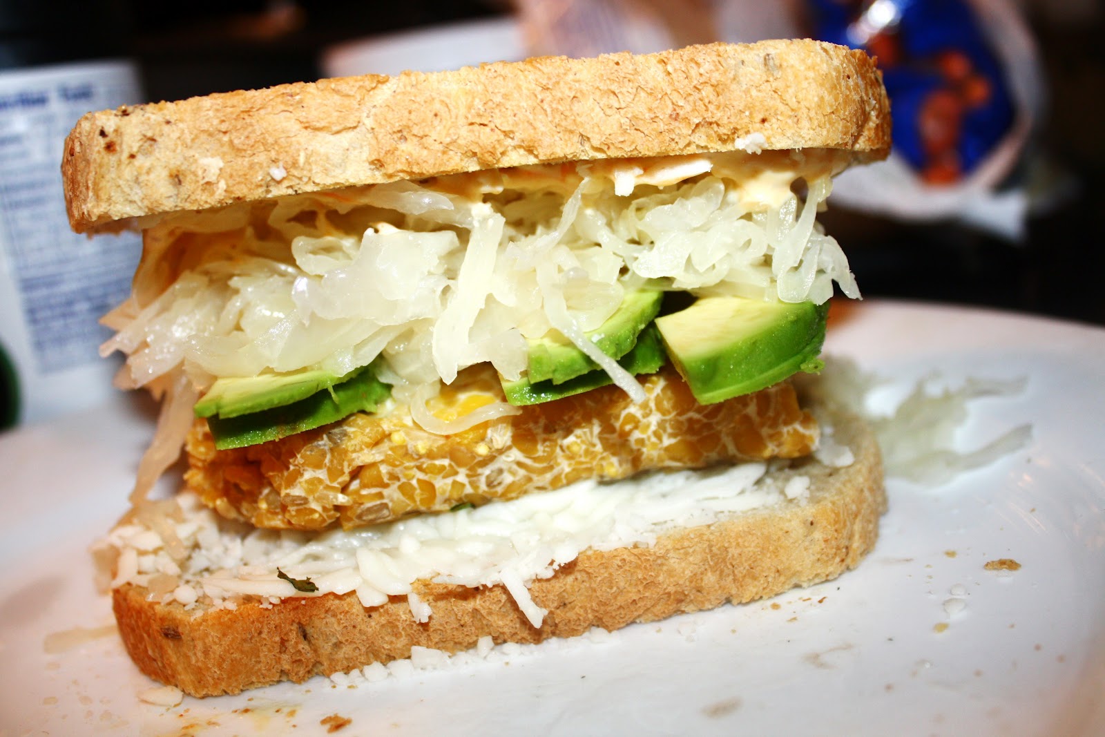 One Lazy Vegetarian Tempeh Reuben