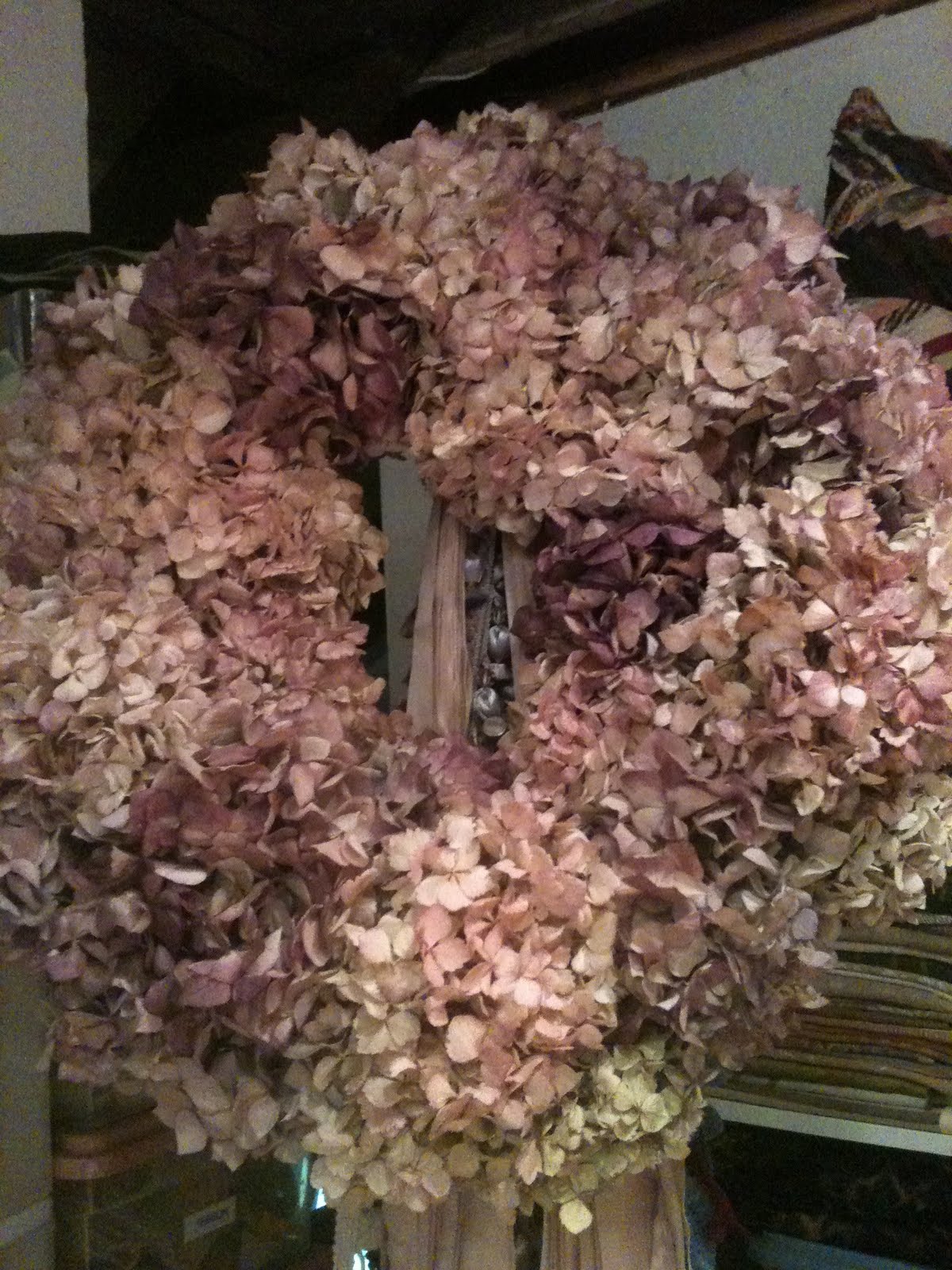 Over the Top Dried Hydrangea Wreath