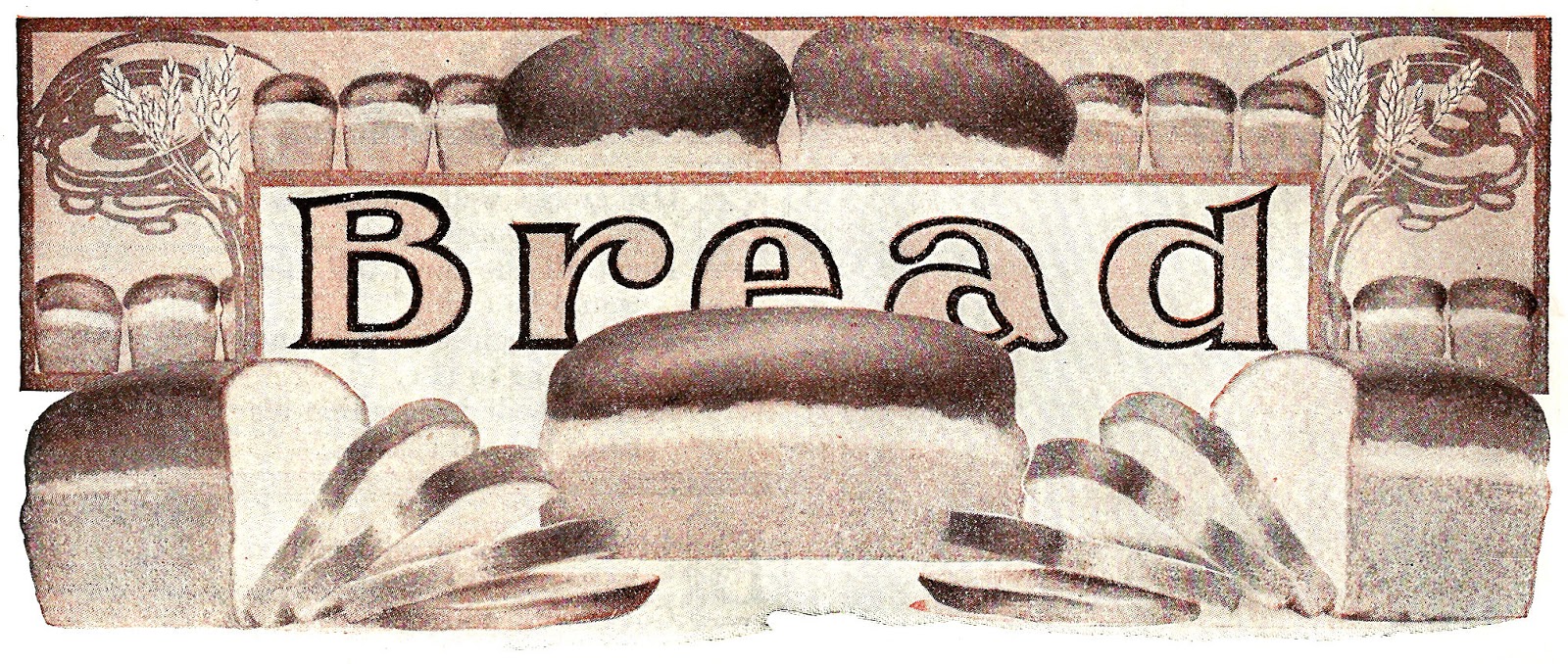 Antique Images Free Food Clip Art Vintage Bread Recipe Title Design