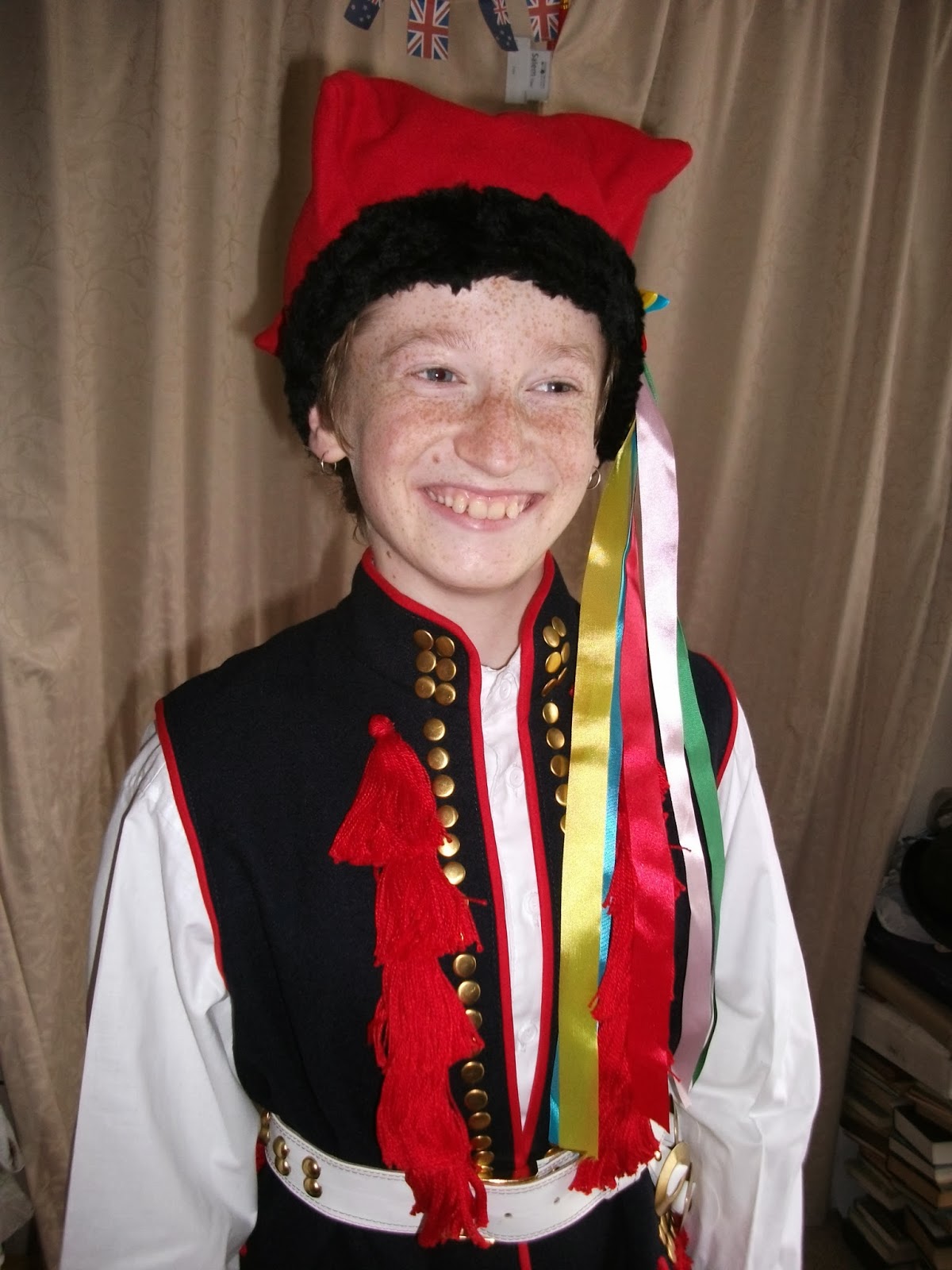 Ballet Boy New Zealand Krakowiak Costume Arrives and Today's Jazz Exam