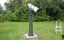 The plinth and pier with the LXD75 mount.work started in June 2012