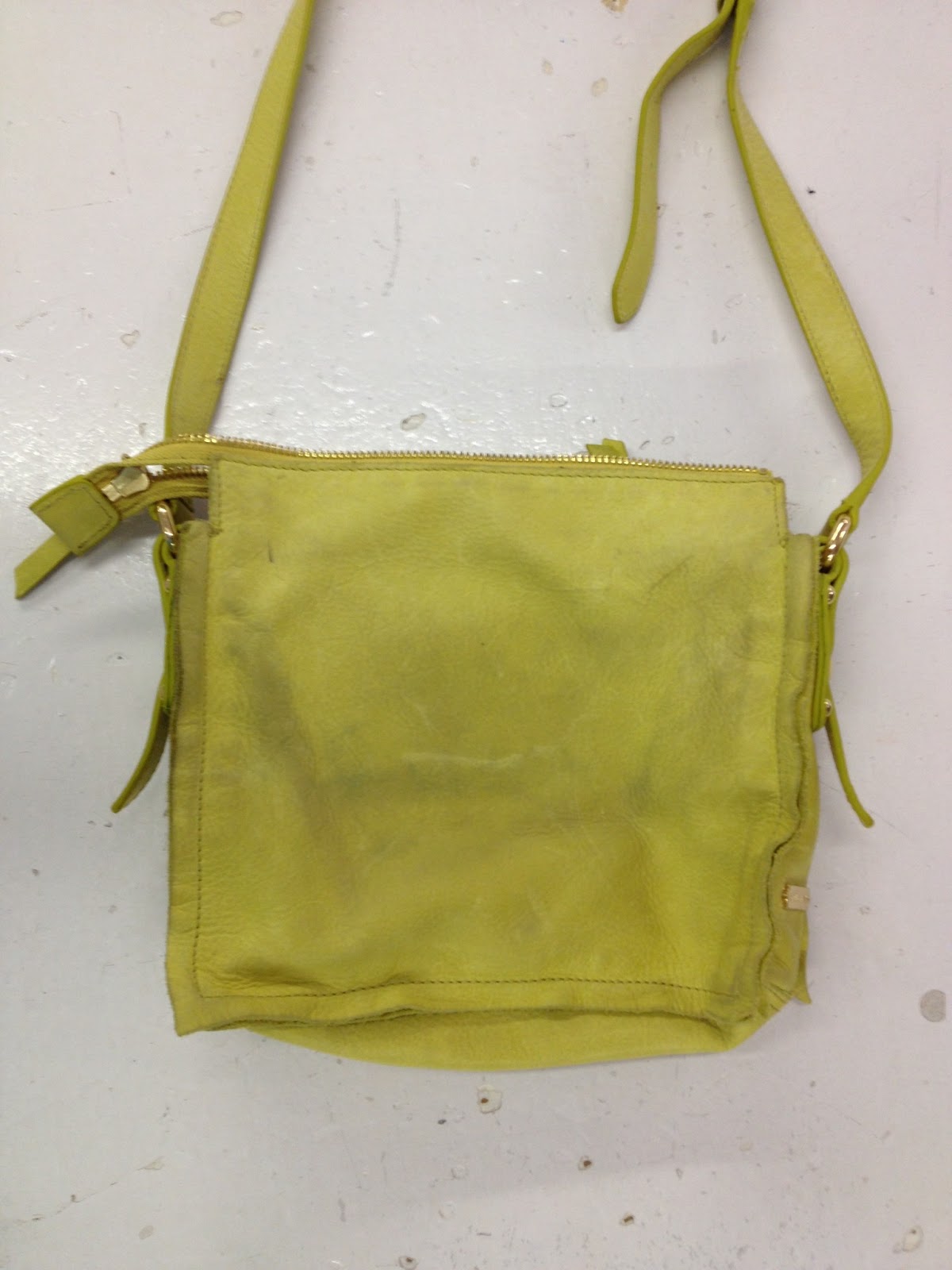 vince camuto yellow purse