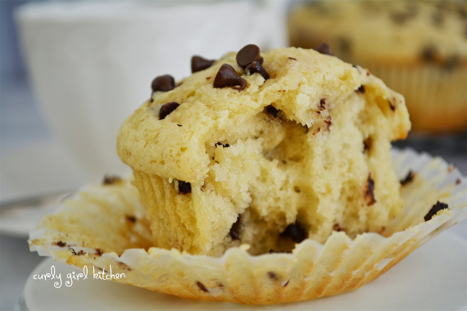 Curly Girl Kitchen Chocolate Chip Sour Cream Muffins