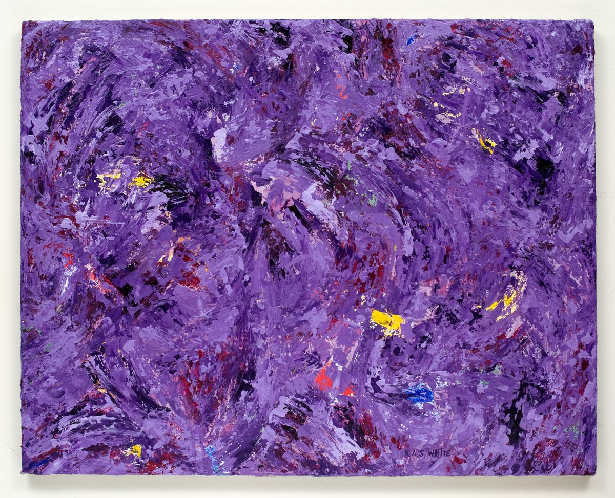 oil painting purple