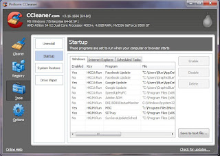 CCleaner Startup Editor