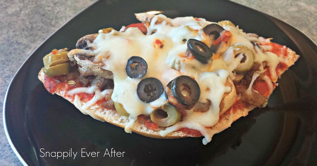 Snappily Ever After French Bread Pizza with Homemade Sauce