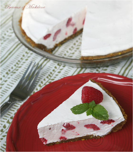 Because of Madalene Frozen Yogurt Raspberry Lemon Pie