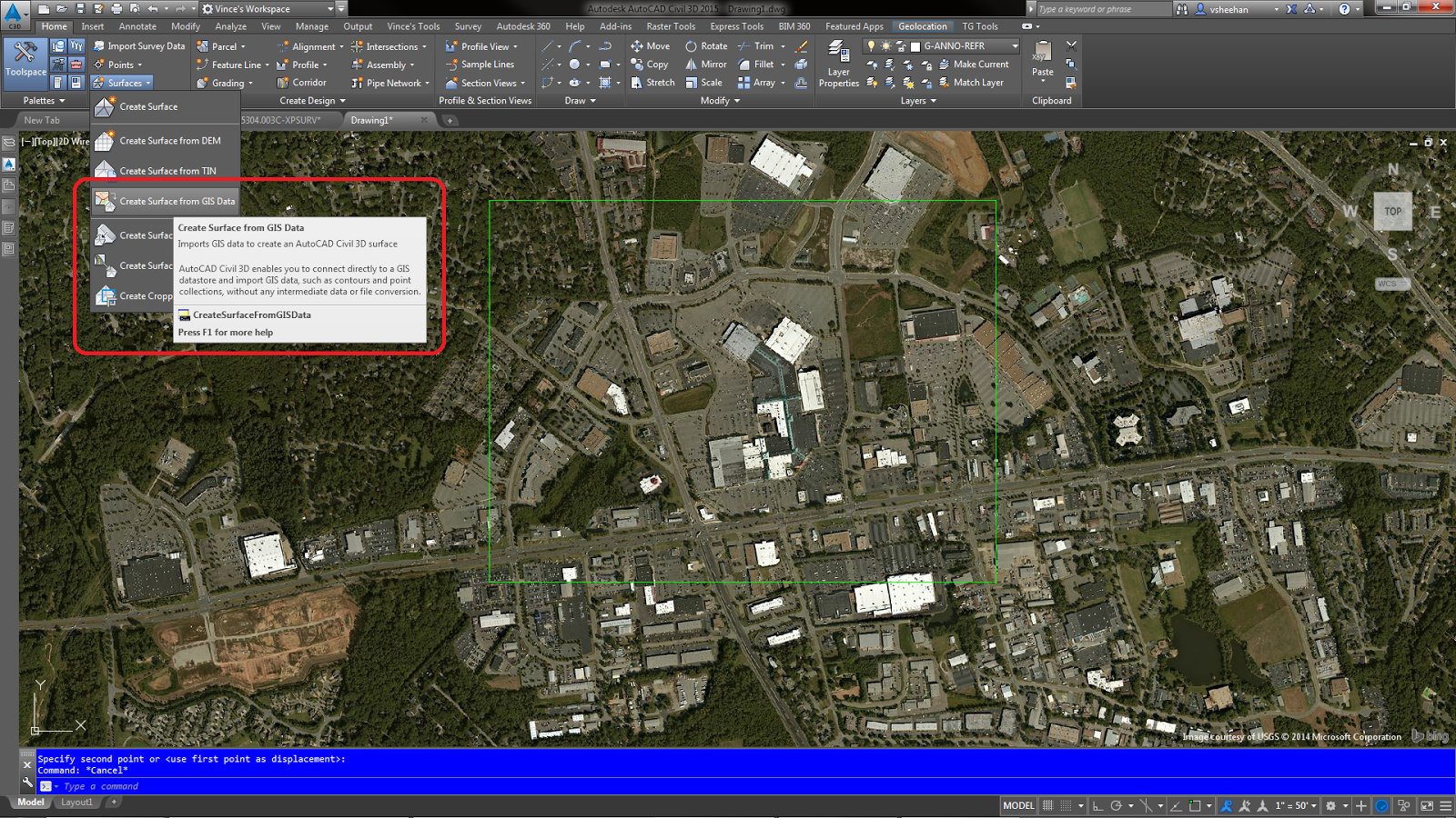 Poly In 3d How To Create A Civil 3d 2015 Surface From An Esri