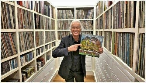 Jimmy Page likes vinyls