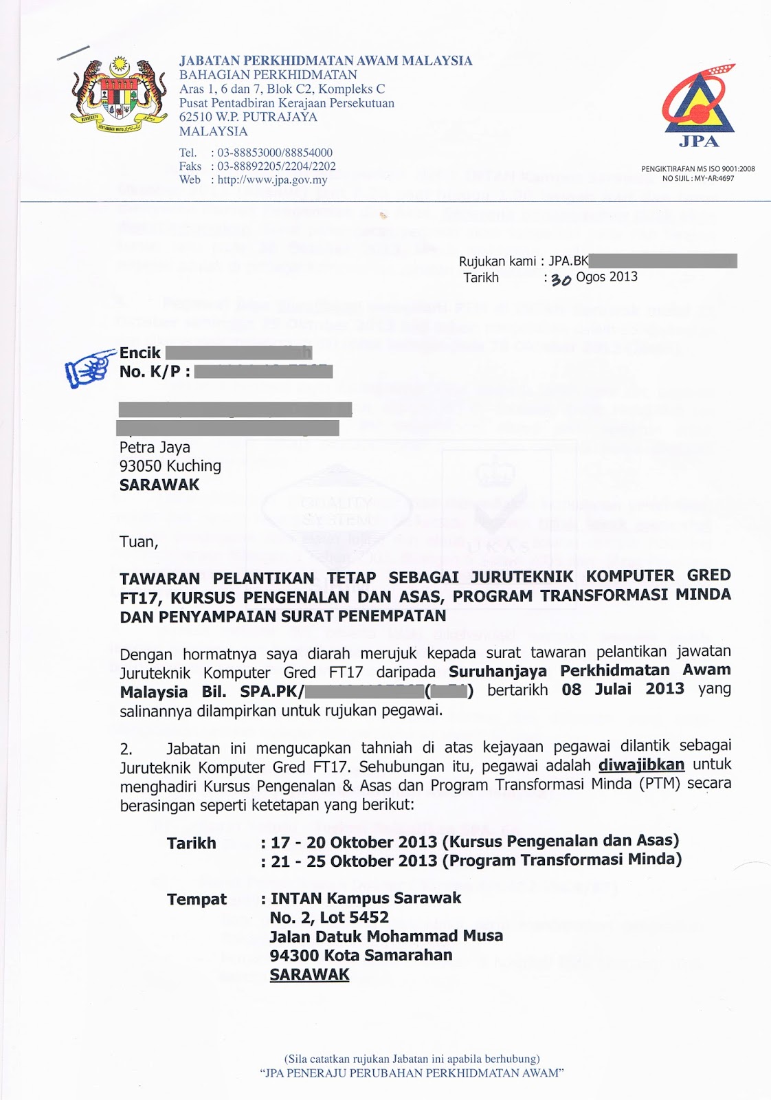 surat tawaran kerja