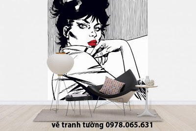 vẽ tranh tường phòng khách vẽ tranh tường phòng khách,phòng ngủ đẹp