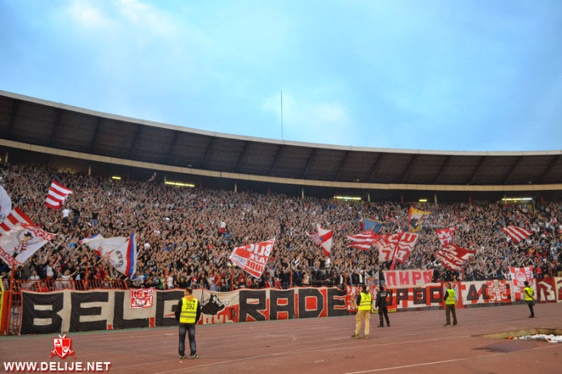 Ultras Europe on X: Delije today (Red Star Belgrade - Radnicki